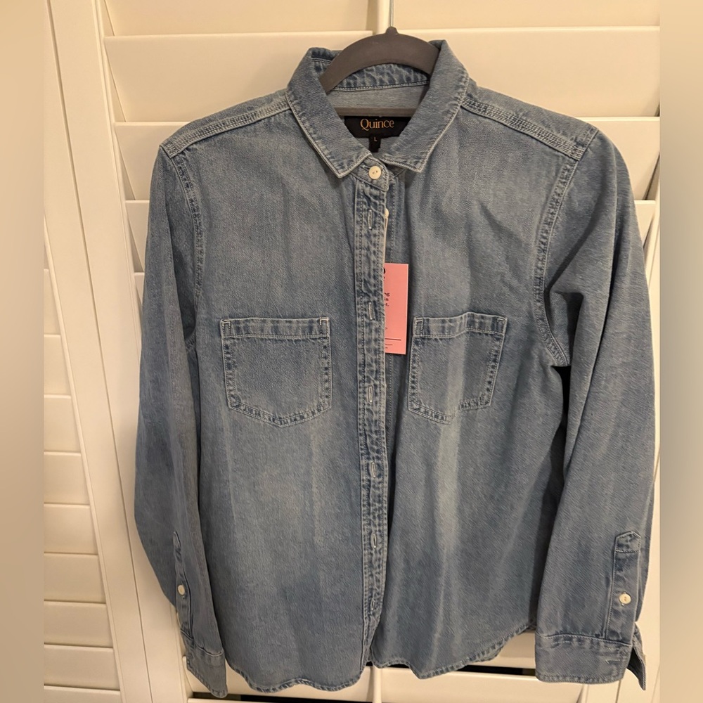 Quince denim shirt